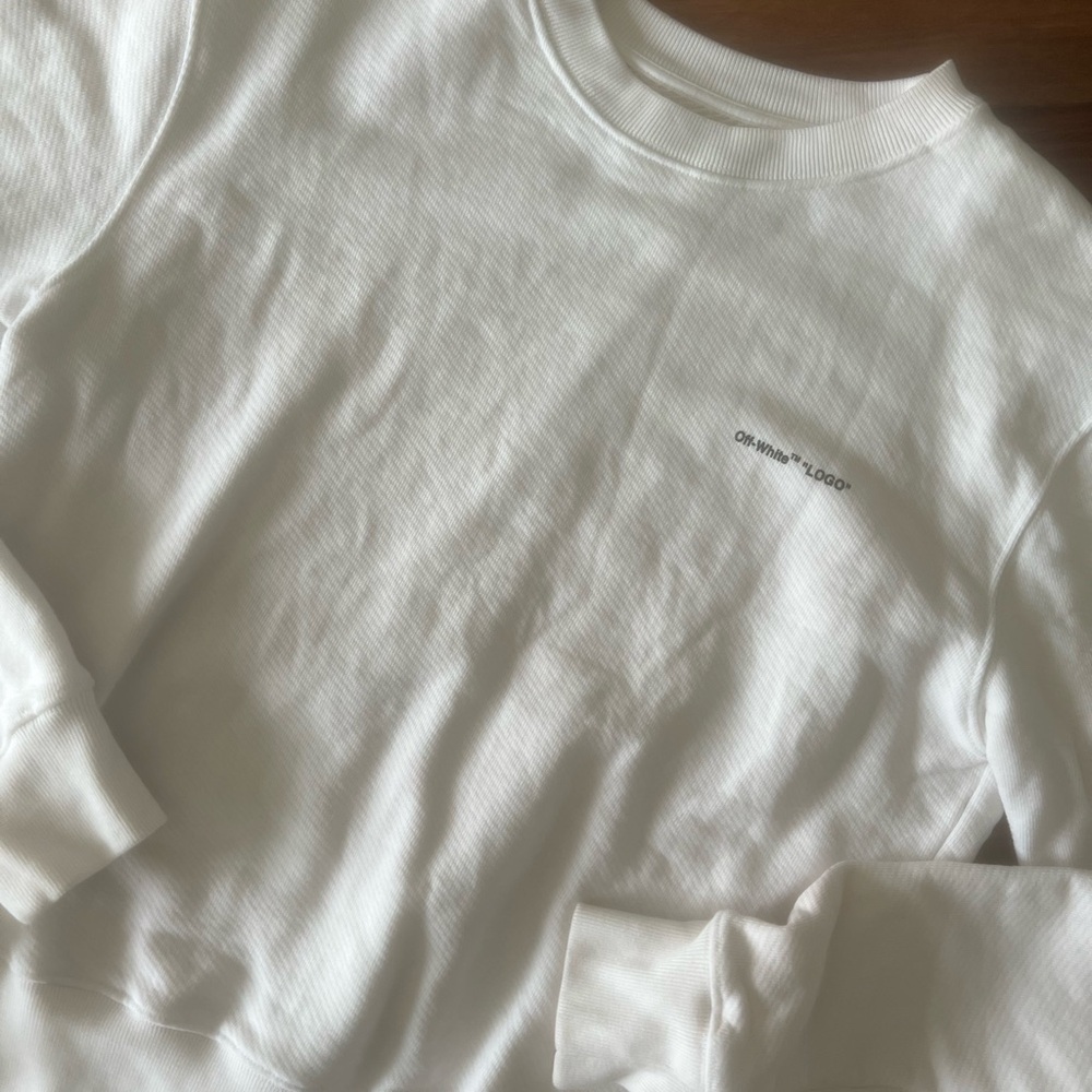 OFF-WHITE Designer Graphic Sweatshirt Size S